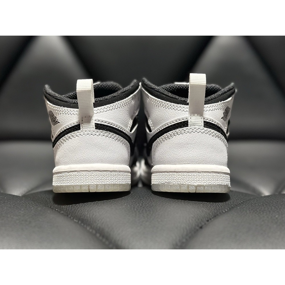Air Jordan 1 Mid SE Diamond TD Toddler Black/White Shoes Size 5C NWT - Picture 4 of 6